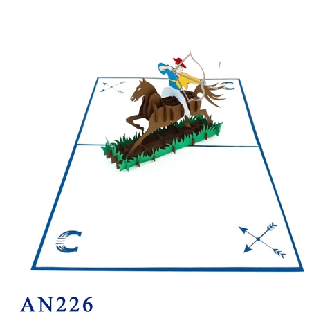 Horse Riding Pop Up Card
