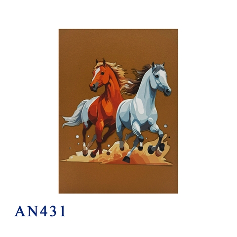 Horses Pop Up Card