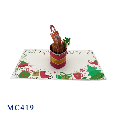 Hot Chocolate Cup Christmas Pop Up Card
