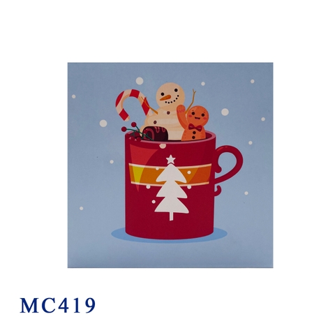 Hot Chocolate Cup Christmas Pop Up Card