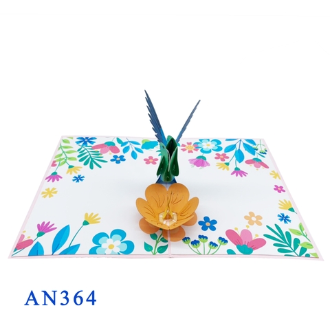 Humming Bird Pop Up Card