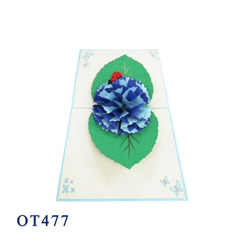 Hydrangea Pop Up Card