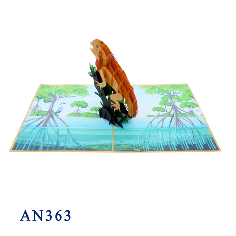 Iguana Pop Up Card