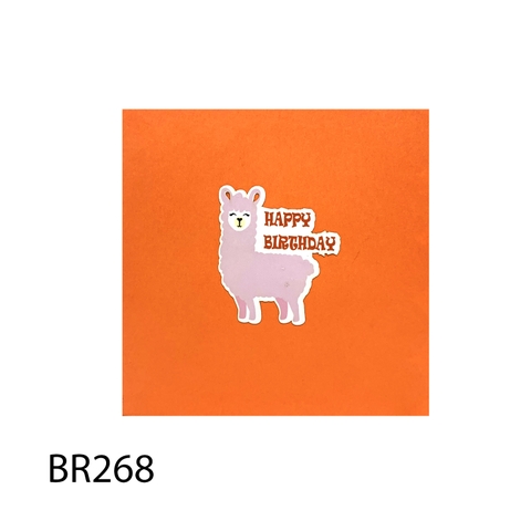 Llama Pop Up Card
