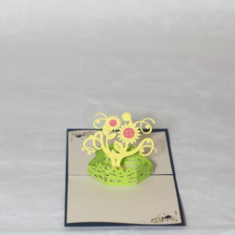 Sunflowers Pop Up Card