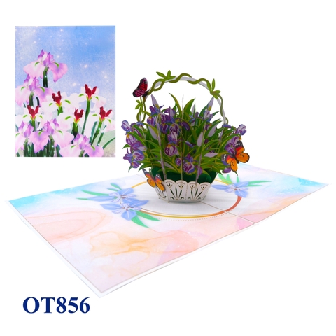 Iris Basket Pop Up Card