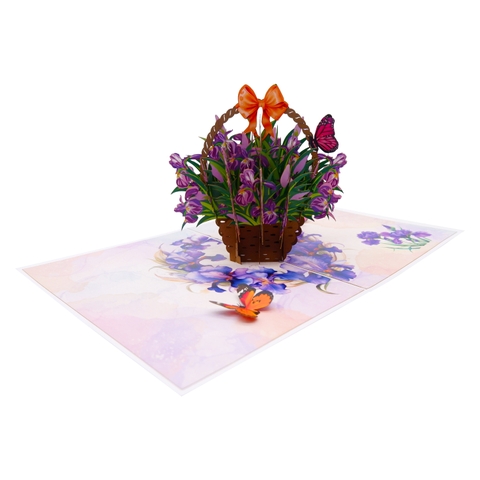 Iris Basket 2 Pop Up Card