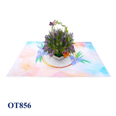 Iris Basket Pop Up Card