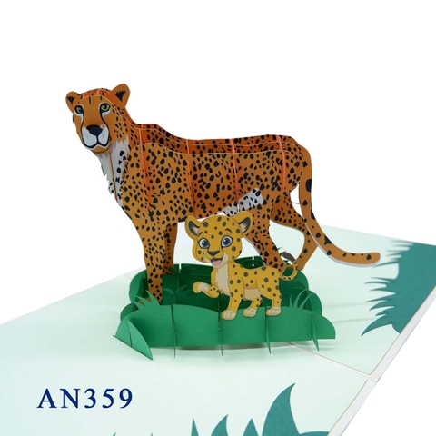 Jaguar Pop Up Card