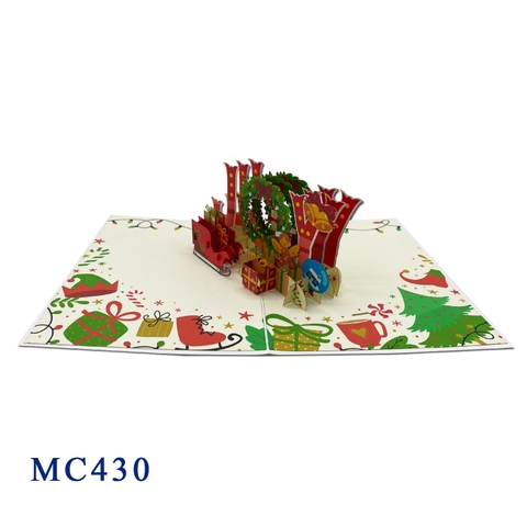 Christmas Joy Holiday Pop Up Card