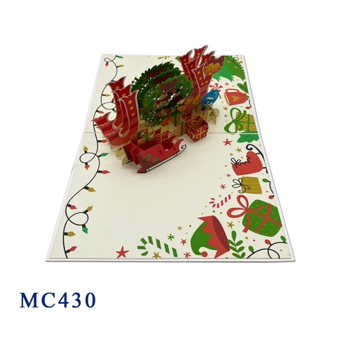 Christmas Joy Holiday Pop Up Card