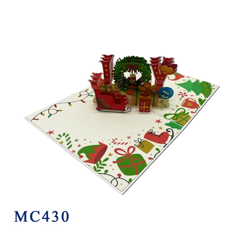 Christmas Joy Holiday Pop Up Card