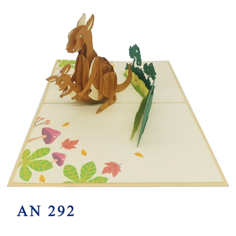 Kangaroo Pop Up Card