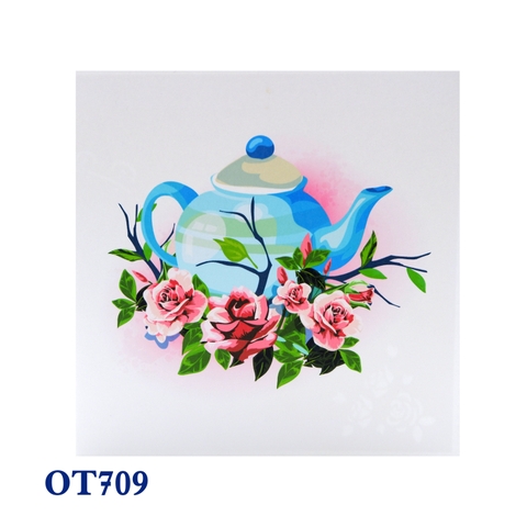 Kettle Flowers Pop Up Card