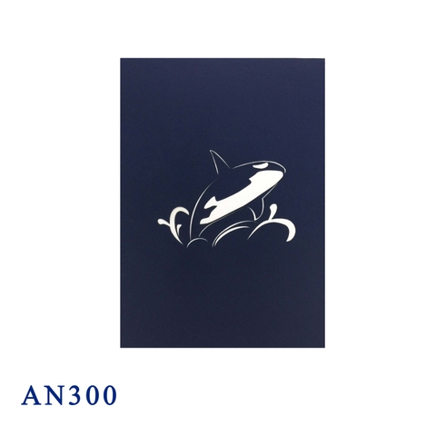 Killer Whale Pop Up Card