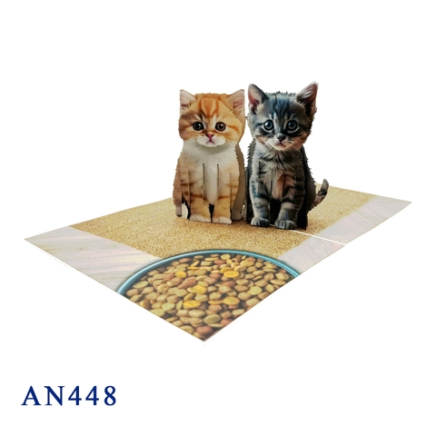 Kittens 3D Pop Up Greeting Card