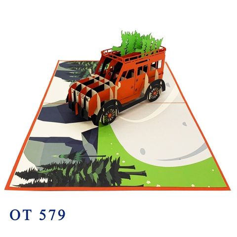 Land Rover Pop Up Card