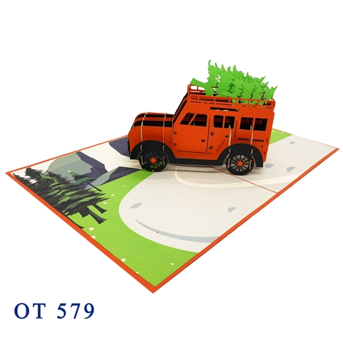 Land Rover Pop Up Card
