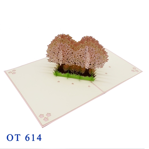 Large Cherry Bloosom Pop Up Card