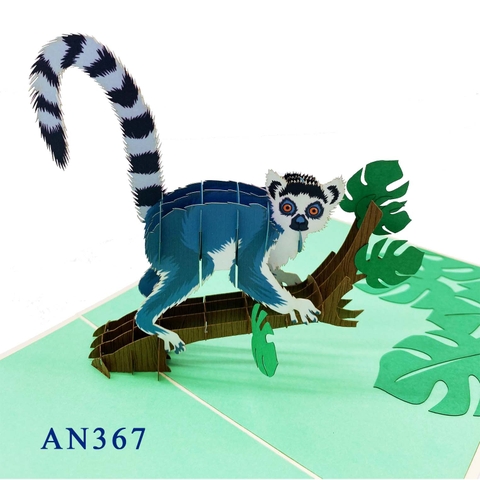 Lemur Pop Up Card