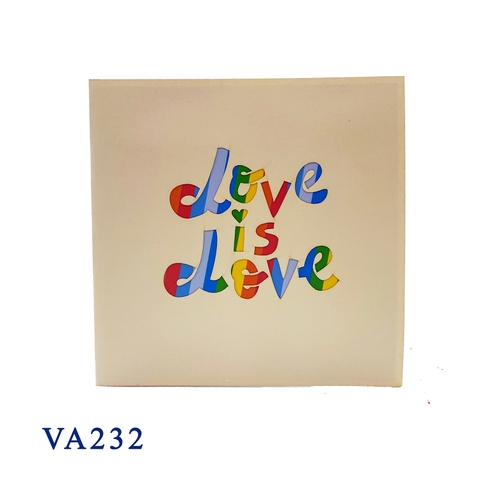 Love Is Love Pop Up Card