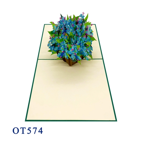 Forget Me Not Flowers Pop Up Card