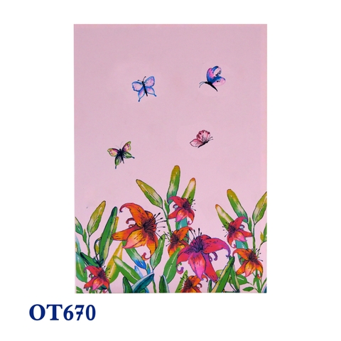 Colorful Lily Flowers Pop Up Card