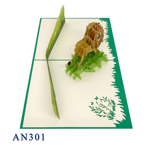 Lion Pop Up Card