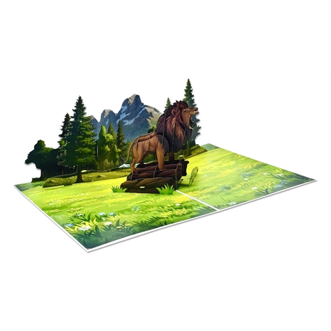 Keep Calm and Roar Pop-up Card