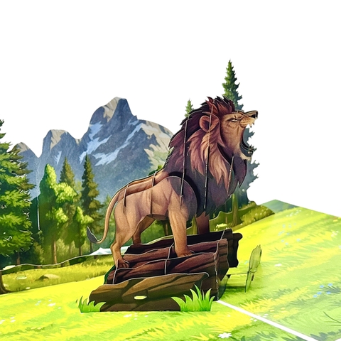 Keep Calm and Roar Pop-up Card