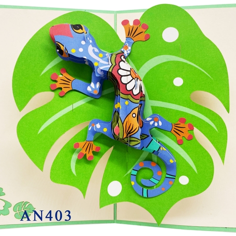 Lizard Pop Up Card