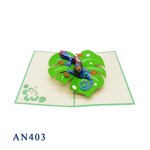 Lizard Pop Up Card