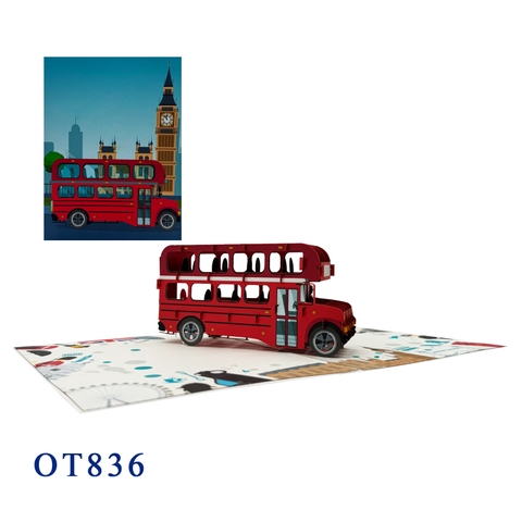 London Bus Pop Up Card