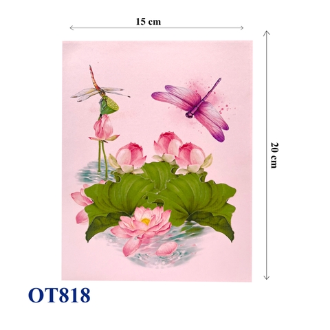 Lotus & Dragonfly Pop Up Card