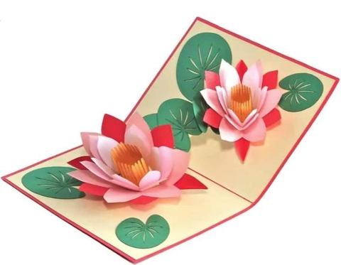 Lotus 3D Pop Up Card