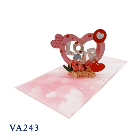 Love Couple Pop Up Card