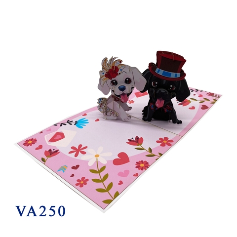 Love Dog Pop Up Card