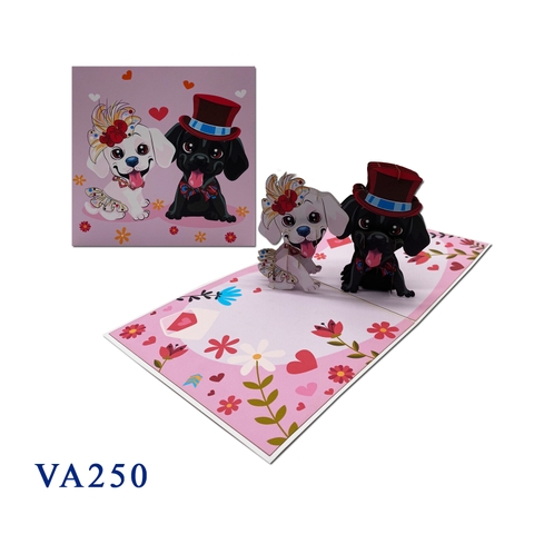 Love Dog Pop Up Card