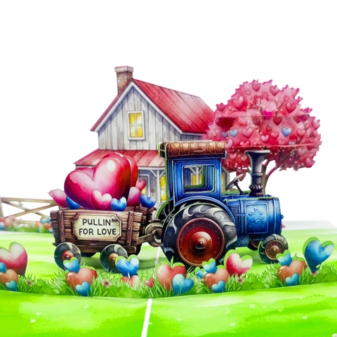 Love Farm Pop-up Card