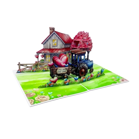 Love Farm Pop-up Card