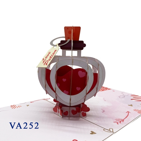 Love Potion Bottle Pop Up Card