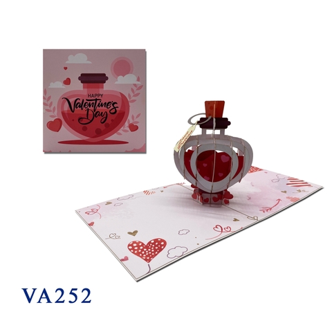 Love Potion Bottle Pop Up Card