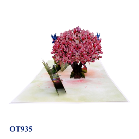 Magnolia Tree Pop Up Card