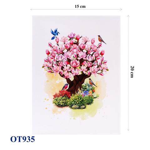 Magnolia Tree Pop Up Card