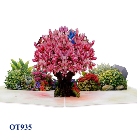 Magnolia Tree Pop Up Card