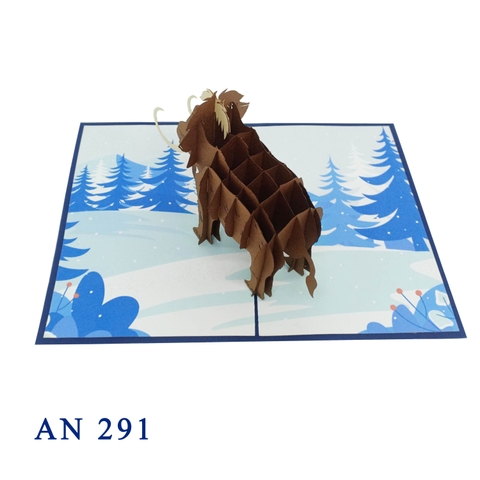 Mammoth In The Ice Age Pop Up Card