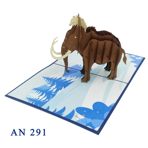 Mammoth In The Ice Age Pop Up Card