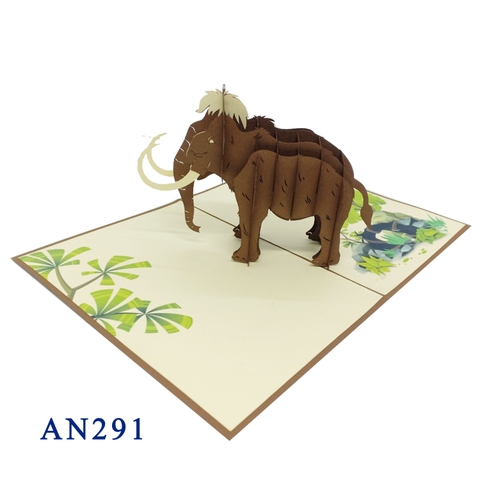 Mammoth Pop Up Card