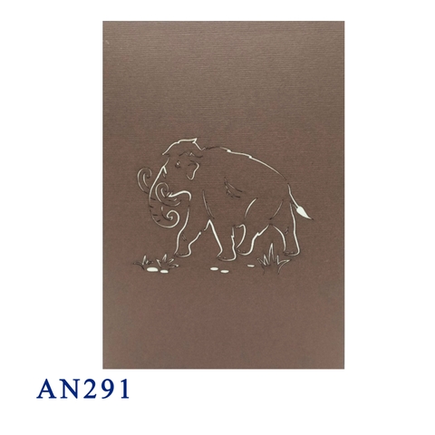 Mammoth Pop Up Card