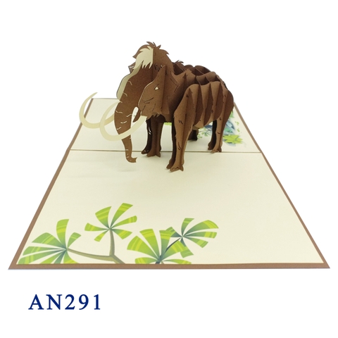 Mammoth Pop Up Card